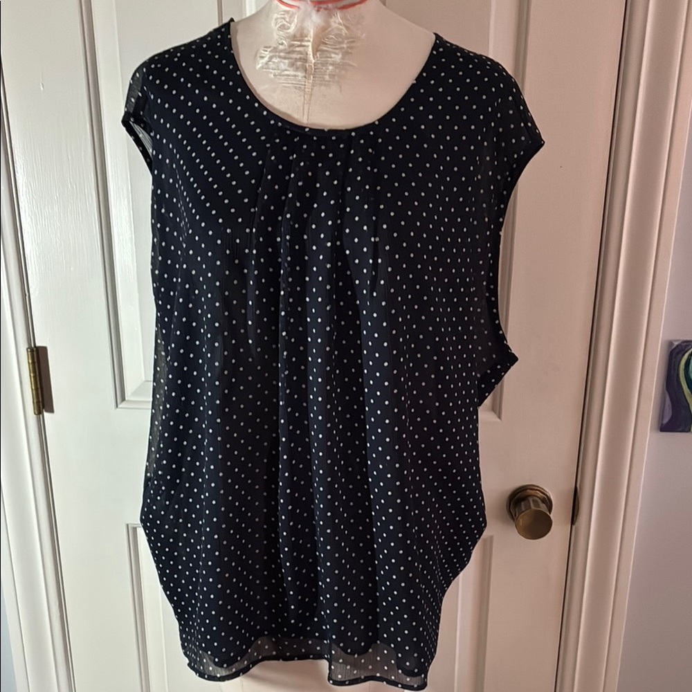 NWOT Anthropologie polka dot blouse
